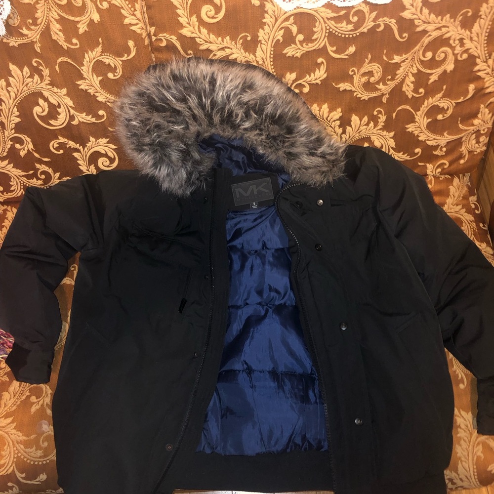Michael Kors Faux Fur Bomber Jacket